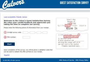 Culver's Feedback Survey