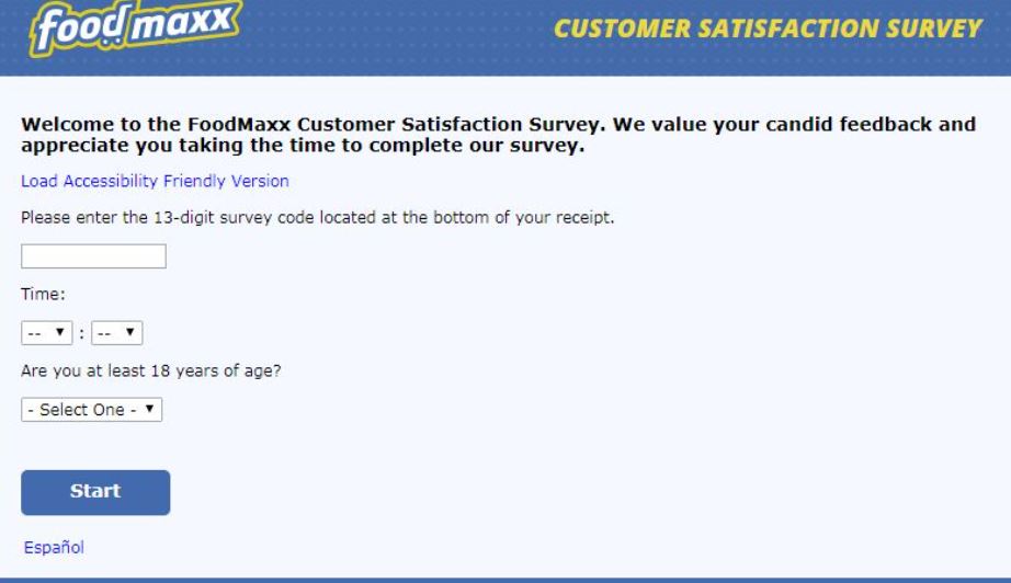 Foodmaxx.com/survey