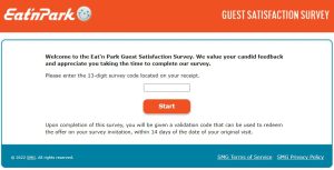 Eat'n Park Survey Website