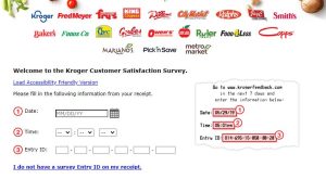 Kroger customer feedback survey