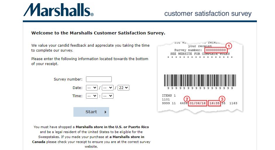 Marshalls Customer Survey