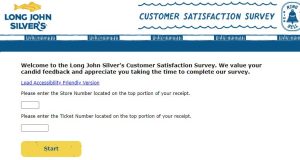 Long John silvers Experience Survey